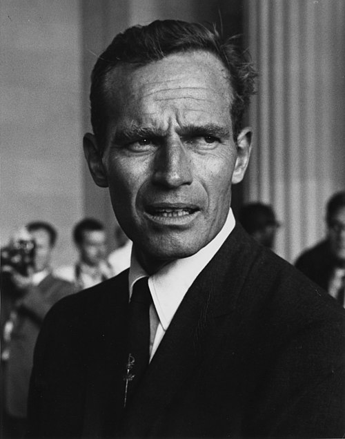 Heston at the March on Washington in 1963