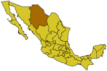 Letak Chihuahua di Mexico