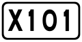 China County Road X101.svg