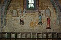 Mur intérieur de l'église Saint-Nicolas de Civray, Vienne, France.