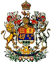 Den offisielle skildringen av Arms of Canada slik den så ut i 1923