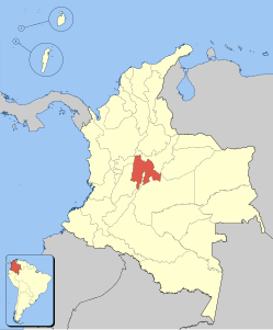 Departamentul Cundinamarca - Locație