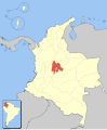 English: SVG locator map of cundinamarca in Colombia. Español: Mapa tipo svg de cundinamarca.