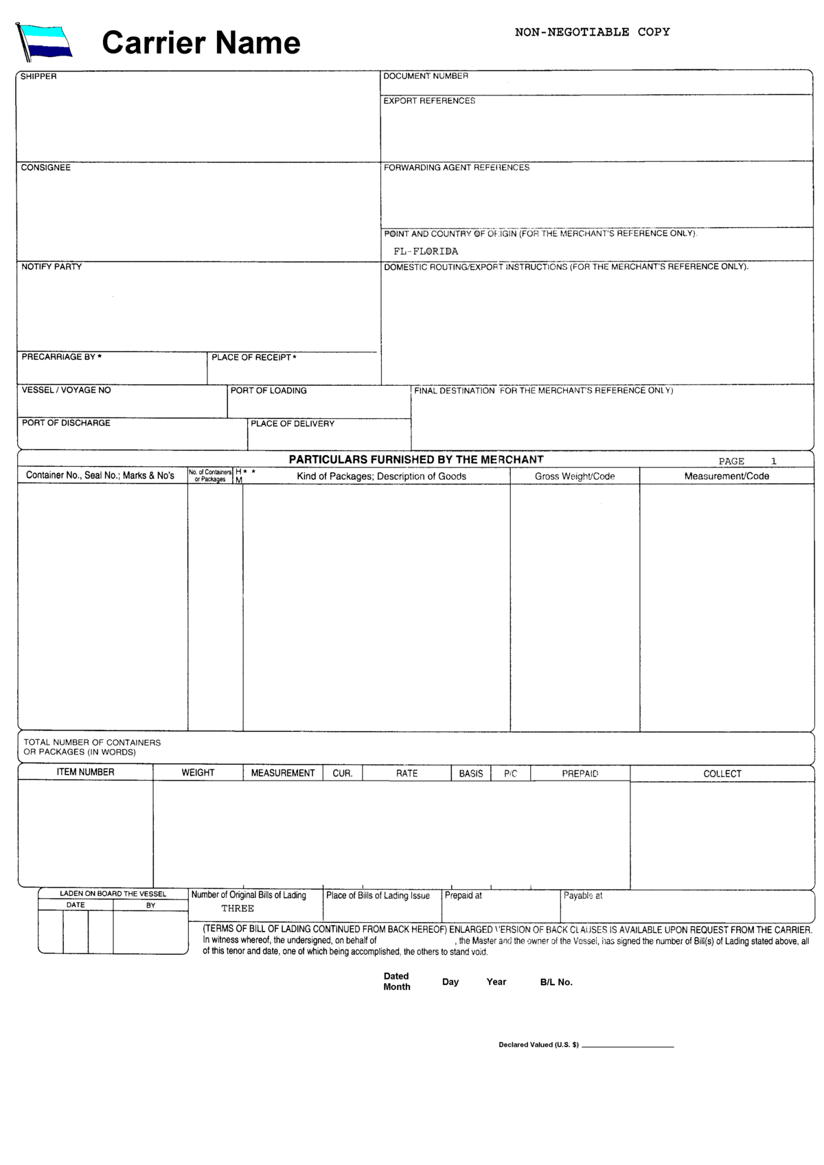 Bill of lading doc