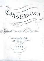 Miniatura para Constitución de la República de Colombia de 1821