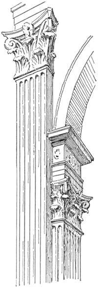 Crossing pier of San Lorenzo, Florence, figure 16 from "Character of Renaissance Architecture"