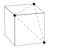 Figura de vèrtex de conjunt de punts del cub