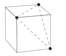 Point-set vertex figure of the cube Cube-vertex-figure-points.svg