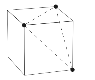 Point-set vertex figure of the cube Cube-vertex-figure-points.svg
