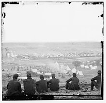 Union Army camp at Cumberland Landing, May 1862 Cumberland Landing May 1862.jpg