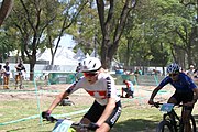 Deutsch: Radsport bei den Olympischen Jugendspielen 2018 Tag 10, 16. Oktober 2018 - Combined Criterium – XCC Rennen weiblich English: Cycling at the 2018 Summer Youth Olympics – Women's Combined Criterium – XCC Race on 16 October 2018.