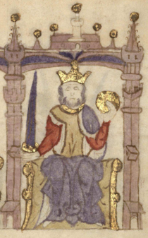 King Afonso I of Portugal D. Afonso Henriques - Compendio de cronicas de reyes (Biblioteca Nacional de Espana).png