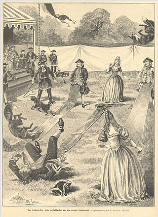 <span class="mw-page-title-main">Fox tossing</span> Blood sport