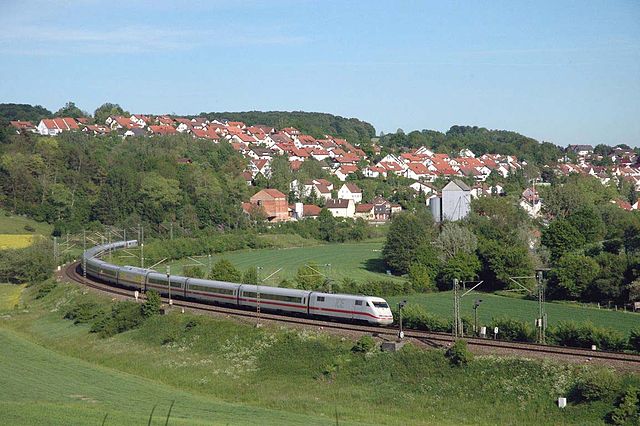 DB ICE train near Lonsee