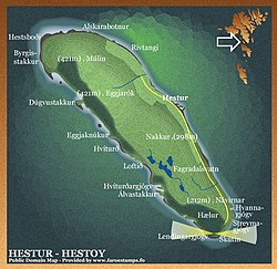 Detailní mapa hestur 2006
