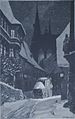 Die Gartenlaube (1884) b 843.jpg Aus allen Häusern an welchen die Postchaise vorbeihumpelte, strahlte der Lichterbaum