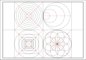 Disegni geometrici gruppo6 con compasso
