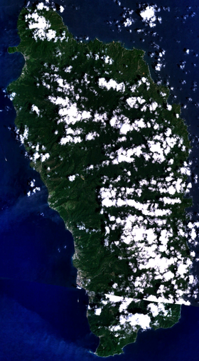 mapa: geografia da Dominica