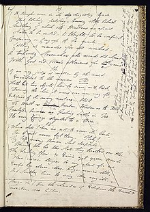 Page from Don Juan manuscript Don Juan Manuscript Extract, Lord Byron.jpg