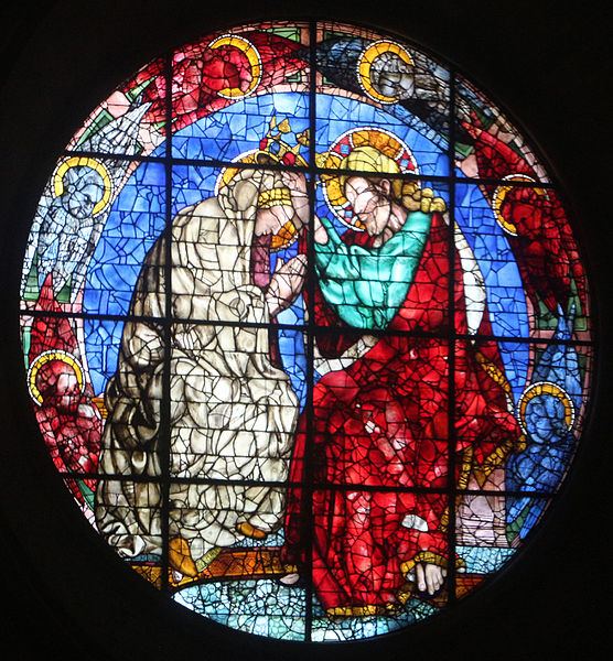 File:Donatello, Domenico di Piero e Angelo Lippi, vetrata dell'Incoronazione della Vergine, 1434-1437 circa.JPG