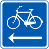 E21: Cyclists must use the cyclepath on the left side of the road