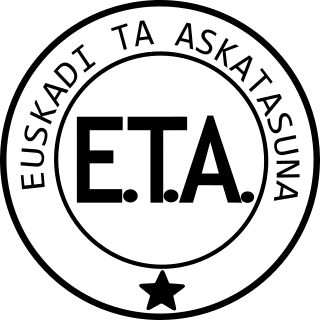 <span class="mw-page-title-main">ETA (separatist group)</span> Former armed Basque terrorist group (1959–2018)