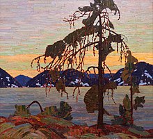 Photo by Eric Volstad of Tom Thomson's "The Jack Pine", National Gallery of Canada, 15 March 2019. Nikon D810, Tamron 15-30mm f/2.8, white balance 2950K