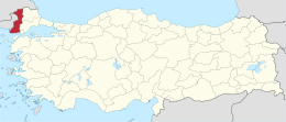 Edirne Province - Sijainti