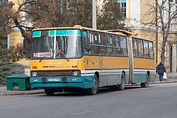 Ikarus 280 im Linienverkehr in Eger, Februar 2019