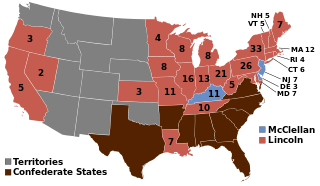1864 United States presidential election 20th quadrennial U.S. presidential election