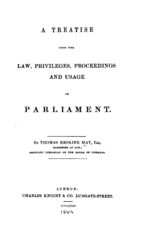 Thumbnail for Erskine May: Parliamentary Practice
