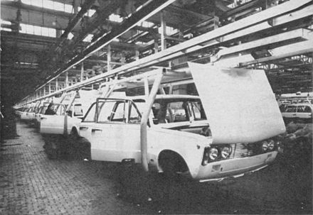 Linia produkcyjna FSO – początek lat 70.