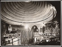 Großes Schauspielhaus, Innenräume im Bau, um 1919