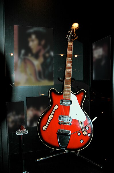 File:Fender Coronado II, Elvis Museum, Pigeon Forge.jpg