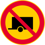C4. Trafik med fordonskombination förbjuden