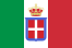 Bandera de Italia (1861-1946) coronada.svg