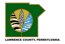 Flag of Lawrence County, adopted June 15, 1982 Flag of Lawrence County, Pennsylvania.svg