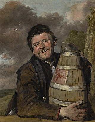 <i>Man with a Beer Jug</i> Painting by Frans Hals