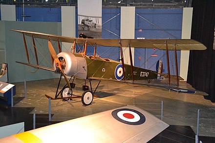 Replica Avro 504K on display at RAAF Museum.