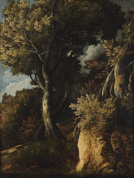 File:Gaspard Dughet - Trees and Rocks - 1962-8 - Auckland Art Gallery.jpg