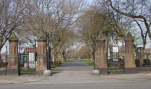 Bootle Cemetery, Merseyside - main gates