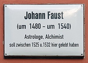 Johann Georg Faust: Herkunft aus Knittlingen oder Helmstadt, Weisheit, Schwarzkunst oder Prahlerei, Tod eines Alchemisten