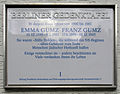 Emma und Franz Gumz, Knesebeckstraße 17, Charlottenburg