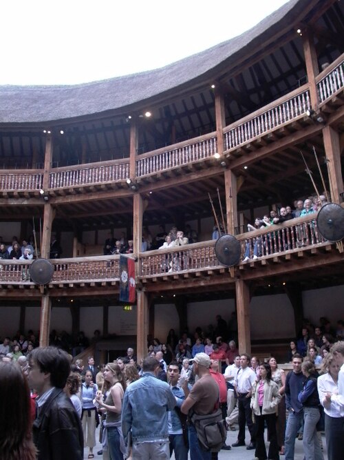 The modern reconstruction of the Globe Theatre, in London