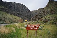 Grand View Canyon (US-93) between Mackay and Challis