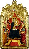Gregorio di Cecco.Madonna enthroned with Angels.XV cent. Liechtenstein museum.jpg