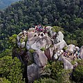 Puncak berbatu granit di Gunung Datuk