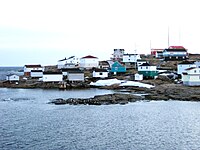 Harrington Harbour vu depuis le Nordik Express
