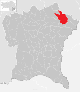 Poloha obce Hatzendorf v okrese Südoststeiermark (klikacia mapa)