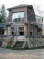 Die Südterrasse von Henry van de Veldes Wohnhaus "Haus Hohe Pappeln".